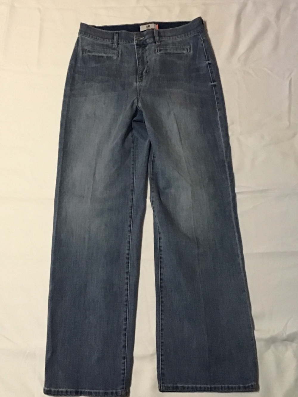 CAbi Jeans Dark to Mid Blue Denim Waistband